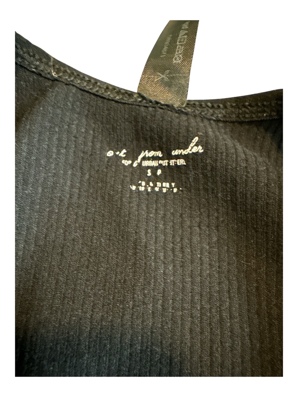 THREE Urban Outfitters Out From Under Deep Plunge Ribbed Cropped Tops Size Small - Picture 8 of 11
